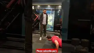 khesari lal yadav bhojpuri superstar in Lucknow gym #2023 #gymlife #khesarilalyadav #fitness