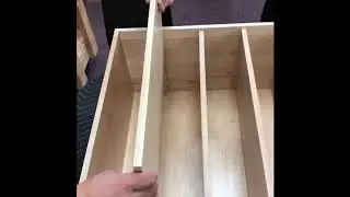 Removable and Adjustable Drawer Dividers by Eagle Woodworking Custom Dovetail Drawers