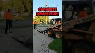 CONCRETE DEMOLITION MADE EASY! #shorts #construction