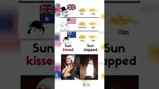 Chips, Crisps & Sunlight Confusion 🤯😂 | British vs American vs Aussie Meme#shorts #funny #memes #