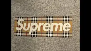 Supreme Burberry Box Logo Hooded Sweatshirt Unboxing! @Supreme @Burberry
