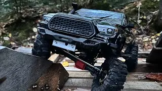 Scx10.3 straight axle conversion on axe540 try some hard line !#axial #crawler #brushless