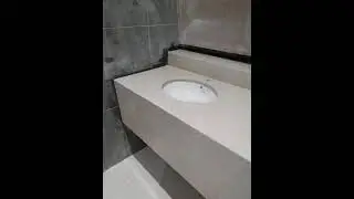 installation of solid surface #synthetic stone