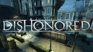 Dishonored Ambience | Clavering Boulevard Courtyard at Night with Talking Guards | Ambient | ASMR