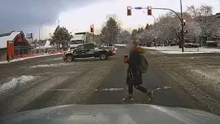 Dashcam captures dramatic hit-and-run in Victoria, B.C.