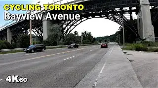 Cycling along Toronto's Bayview Avenue from Lawrence to Front [4K60]