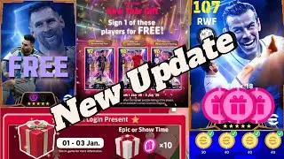 New Update,Free Player Free Coins What Is Coming On 1st January & Thursday In eFootball 2025 Mobile🤯