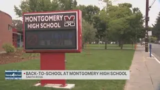 Montgomery High students head back to school in Santa Rosa