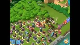5 Boosted Ice Base vs 3 Offensive Statues (Hooka) | Boom Beach | Lemmy