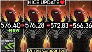 Nvidia Drivers (V 566.36 vs V 572.83 vs V 576.28 vs V 576.40) - Test In 6 Games - ft. GTX 1650 Super