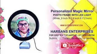 Personalized Magic Mirror Photo Frame And Mirror With LED Light