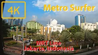 4K Jakarta MRT Line End to End | Lebak Bulus Grab to Bundaran HI