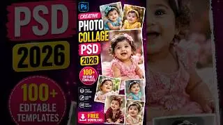 Creative Photo Collage PSD 2025 #album #photoshop #photo