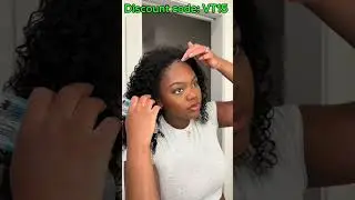 HOW TO INSTALL CURLY HALF WIG AND BLEND NATURAL HAIR?