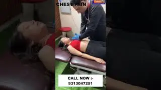 CHEST PAIN | Chiropractic Treatment in India | Dr. Varun | Sternum Pain | Call - 9313047251 #india