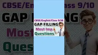 CBSE/English/Class 10/9 Grammar/Gap filling #gapfilling #gapfillingpracticeexercise