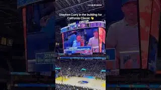 Stephen Curry cheers on the Warriors Summer League team at Chase Center @warriors
