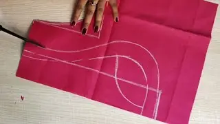 Paithani blouse back neck design cutting and stitching /blouse designs