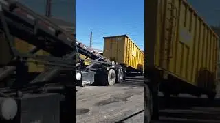 load the 50 yard metal roll off dumpster can