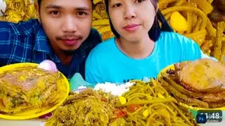 Baring belat sojona bite,sobok paji (re_upload)  || Garo mukbang || Garo food vlog 