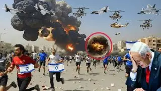 Israeli Military Covert Weapon Convoy Ruined By Irani Fighter Jets& War Helicopters GTA-5