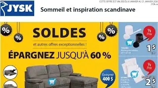 Circulaire Jysk du 8 au 21 janvier 2026 &ndash; sp&eacute;ciaux de la semaine
