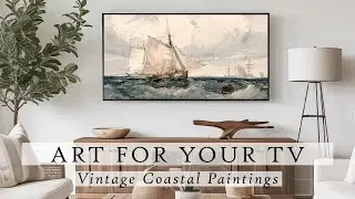 Vintage Coastal Paintings Art For Your TV | Nautical TV Art | Vintage Summer TV Art | 2.5 Hrs