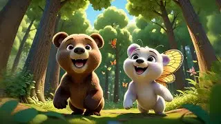 Two Curious Cubs Peek Outside | Bear Song for Kids | Nursery Rhymes and Learning Fun