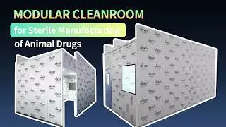 150㎡ Prefabricated Class B Modular Cleanroom for Animal Pharmaceutical Manufacturing #cleanroom