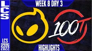 DIG vs 100 Highlights | LCS Spring 2022 W8D3 | Dignitas vs 100 Thieves