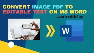 Microsoft Word Tutorial || How to Convert Image into Word Document Text