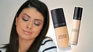 DOSE OF COLORS MEET YOUR HUE FOUNDATION AND CONCEALER | REVIEW + ALL DAY WEAR TEST