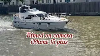 Beautiful Yacht Boat on our channel river L&rsquo;Escaut Tournai Belgium#verakrus568 #subscribe #vlog