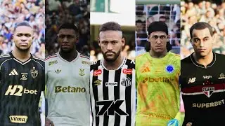 Файл опций для PES 2021 PS4/PS5/PC с чемпионатом Бразилии 2025 года, воссозданный на 100% со всем...