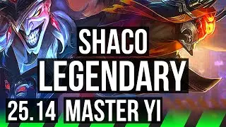 SHACO vs MASTER YI (JGL) | 15/1/15, Legendary | KR Diamond | 25.14