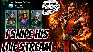 I Snipe LORD GALLANT'S Live Stream 😎 | He was shocked by my xiang tzu 😱| Shadow Fight Arena Gameplay