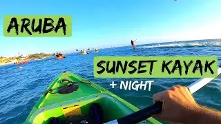 Aruba beach sunset Kayak