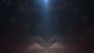 Blue Beam On Particles Background Stock Motion Graphics