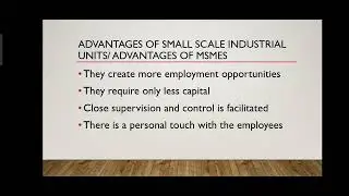 advantages of small scale industrial units/advantages of msmes