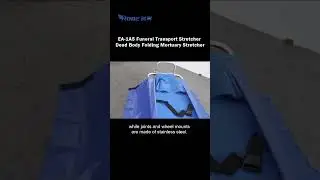 Funeral Body Stretcher | Dead Body Stretcher | Folding Mortuary Stretcher Trolley with Corpse Bag