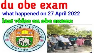 du obe exams latest news | du obe protest result| du sol obe exams| obe exams honge ya nahi| du sol