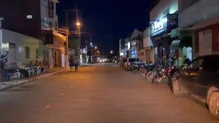 rolê a noite nas ruas de varzelandia Norte de Minas Gerais