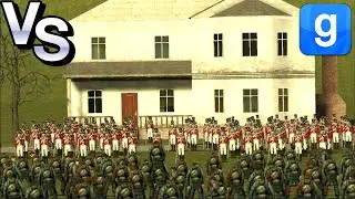 Napoleonic wars Musket British Soldiers VS Zombies SNPC Fight Garry's Mod