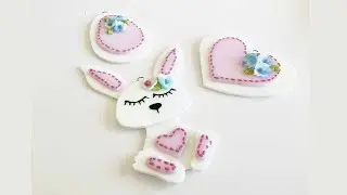 Fused Glass Pastel Easter Decorations