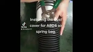 Installing air spring of Audi A8.