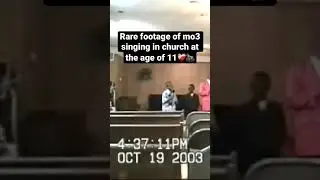 Rare footage of mo3 singing in church at the age of 11.. #dallas #ll3 #mo3 #viral #boosie