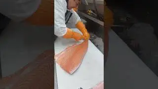 #Faroe island Salmon #Fillet 🐳 Amazing Salmon Fillet Technician Pablo ~💥✨️