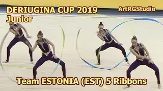 Team ESTONIA (EST) 5 Ribbons - Junior - 2019 DERIUGINA CUP Grand Prix