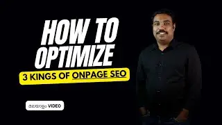 How to Optimize 3 Kings of Onpage SEO (Meta Title, H1 and URL) [മലയാളം Video]
