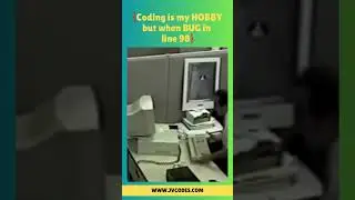Coding is my HOBBY but when BUG in  line 98 #webdevelopment #code #bug #shorts